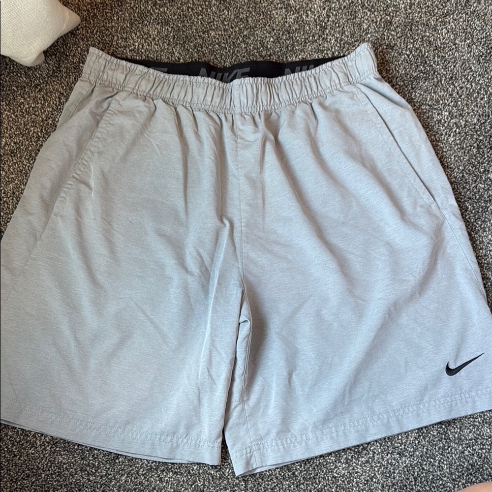 Nike Light Gray Athletic Shorts